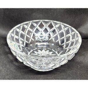 Fine Crystal Lenox Diamond Cut Candy Dish Bowl Made In Czech Republic